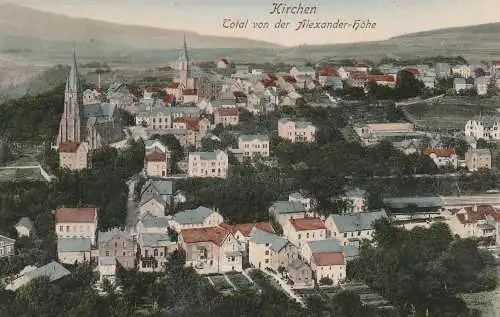 5242 KIRCHEN, Blick von der Alexander - Höhe, 1907