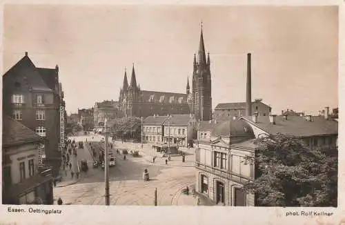 4300 ESSEN, Oetting Platz, Strassenbahn, 1942