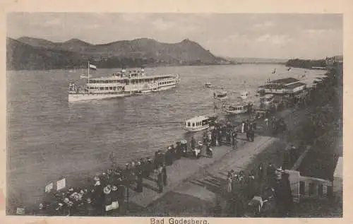 5300 BONN - BAD GODESBERG, Besuch Kaiser Friedrich Wilhelm II, Rückkehr v. Andernach/Maria Laach, Dampfer Kaiser Wilhelm