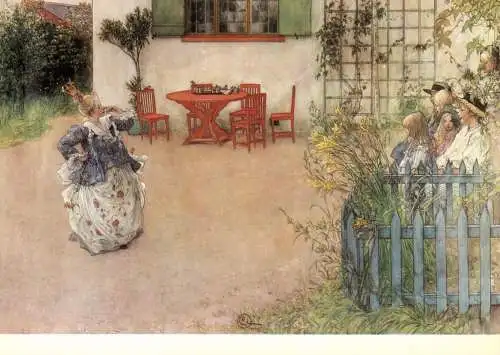 KÜNSTLER / Artist - CARL LARSSON, "Lisbeth / Blauer Vogel"