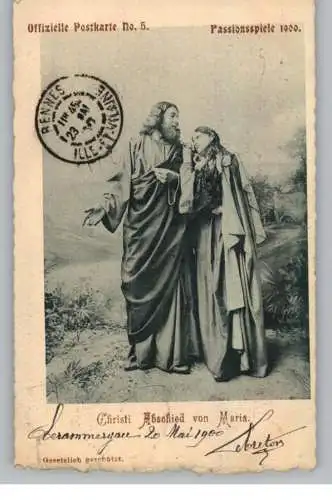 8103 OBERAMMERGAU, Passionsspiele 1900, Christi Abschied von Maria