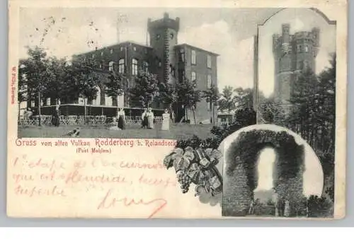 5307 WACHTBERG - NIEDERBACHEM, Gruss vom alten Vulkan, Gaststätte, 1903
