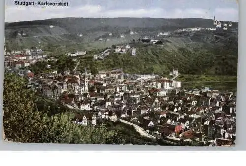 7000 STUTTGART - KARLSVORSTADT, Blick über den Ort