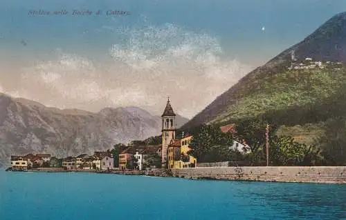 MONTENEGRO - KOTOR / CATTARO, Blick vom Meer, Photochromie