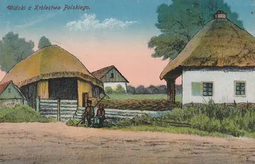 POLEN / POLSKA - Dorfansicht, deutsche Feldpost, 1916