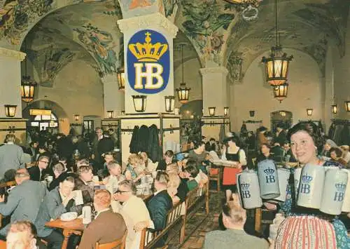 8000 MÜNCHEN, Hofbräuhaus, Schwemme