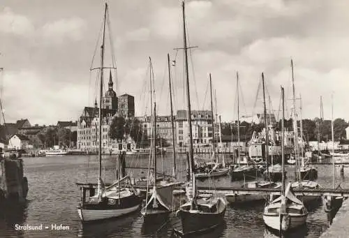 0-2300 STRALSUND, Hafen, 1967