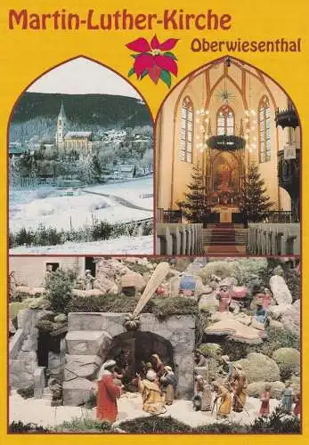 0-9312 OBERWIESENTHAL, Martin-Luther-Kirche, Weihnachtskrippe von Karl Hertelt