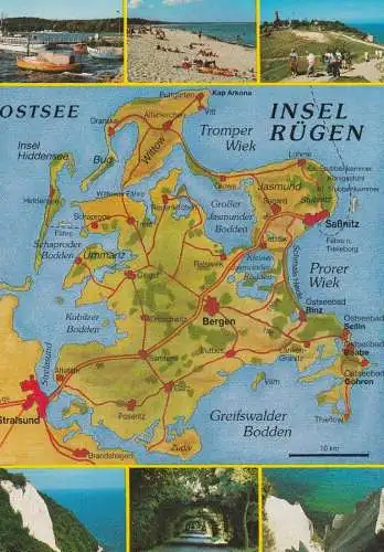 LANDKARTE / MAP,  RÜGEN