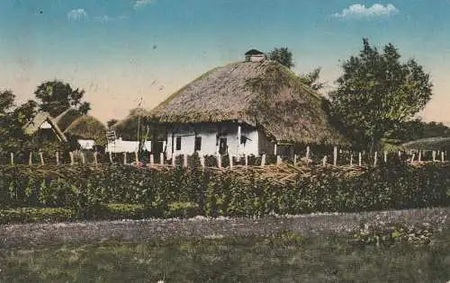 UKRAINE - Ukrainisches Dorf, 1916, deutsche Feldpost
