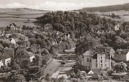 6427 BAD SALZSCHLIRF, Blick auf Schlitz und Kurviertel, 1964