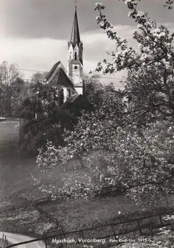 A 6840 GÖTZIS - MESCHACH, Ortsansicht mit Kirche