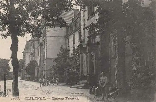 5400 KOBLENZ, Turenne Kaserne, franz. Besetzung, 1925