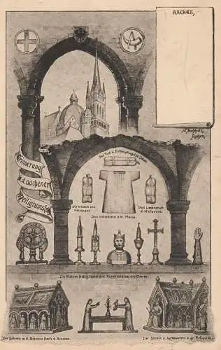 5100 AACHEN, Erinnerung an die Heiligtumsfahrt, 1909