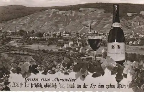 5483 BAD NEUENAHR - AHRWEILER, Gruß aus..., "Walporzheimer Berg", 1958