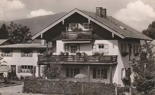 8103 OBERAMMERGAU, Haus Georg Fichtl, 1960, passende Frankatur