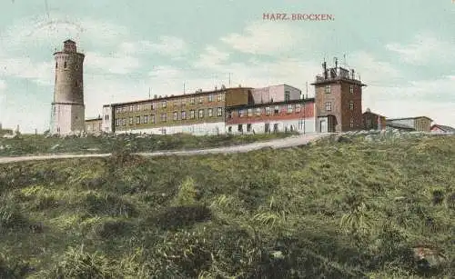 0-3706 WERNIGERODE, Brocken, 1911