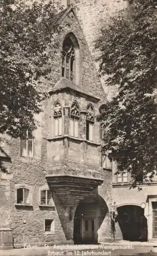 0-5000 ERFURT, St. Aegidienkirche am Wenigemarkt, 1957