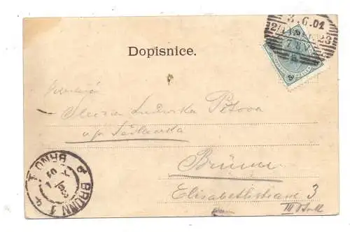 A 1000 WIEN / VIDEN, Karlskirche & Polytechnikum, 1901, belebte Szene