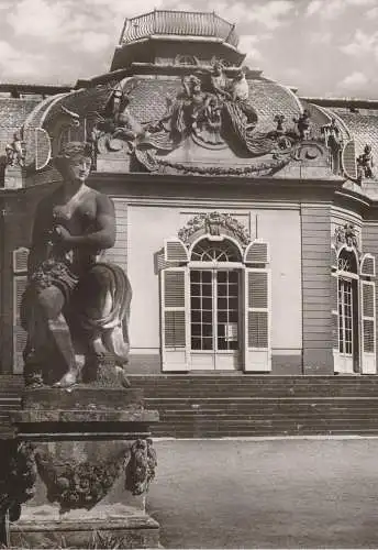 4000 DÜSSELDORF - BENRATH, Schloß, Mittelteil der Südfassade