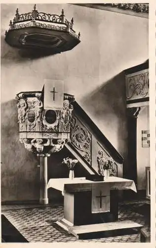 6349 GREIFENSTEIN, Kanzel der Schloßkirche