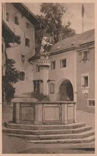 8240 BERCHTESGADEN, Marktbrunnen, 1921
