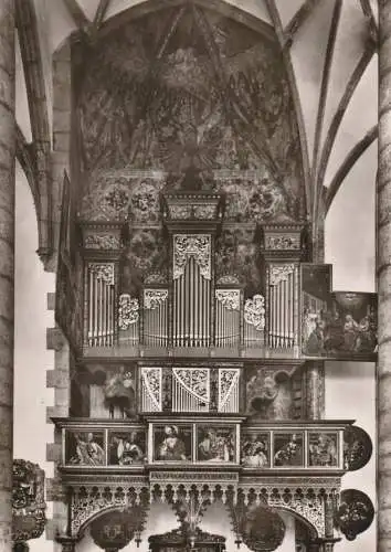 8860 NÖRDLINGEN, Pfarrkirche St. Georg, Akte Orgel, rücks. kl. Klebereste