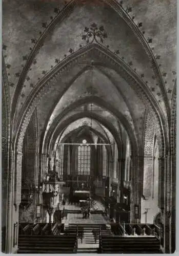 0-2600 GÜSTROW, Dom, Innenansicht 1978