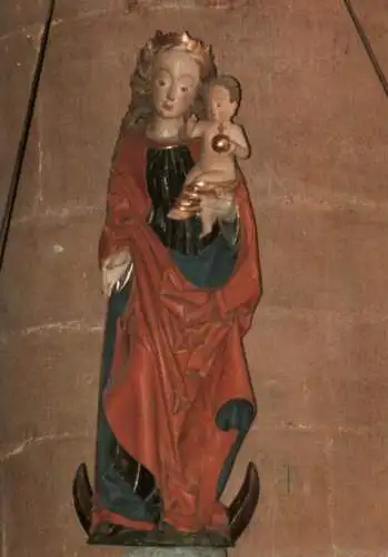 3540 KORBACH, St. Kilian, Madonna auf dem Kanzeldach