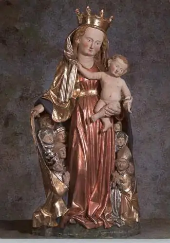 8974 OBERSTAUFEN - AACH, Pfarrkirche Maria im Schnee, Schutzmantelmadonna