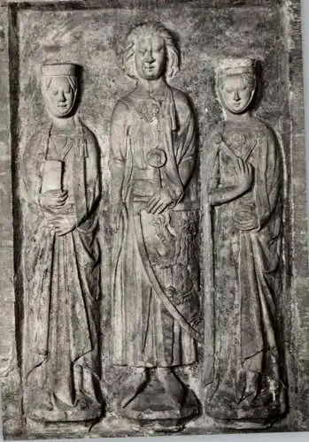 0-5000 ERFURT, Dom, Grabplatte Graf Lambert II. von Gleichen