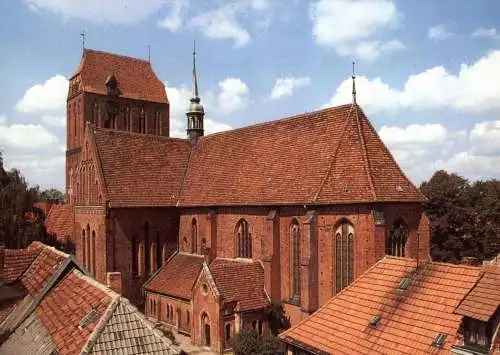 0-2600 GÜSTROW, Dom, Ansicht von Südosten, DKV Deutscher Kunst Verlag