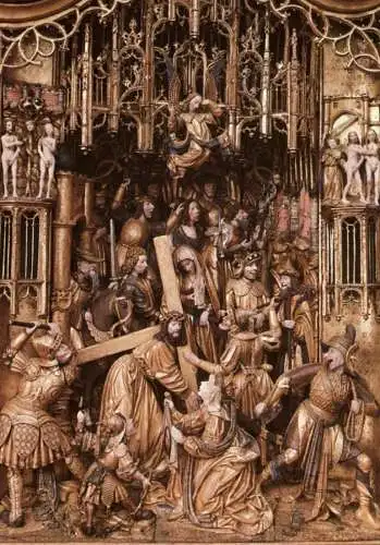 4800 BIELEFELD, Altstädter Kirche, Aus dem Schnitzaltar