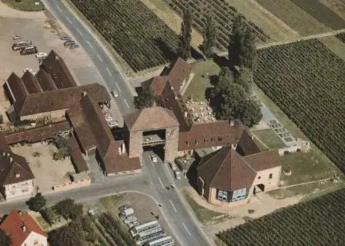 6749 SCHWEIGERN, Deutsches Weintor, Luftaufnahme, 1968