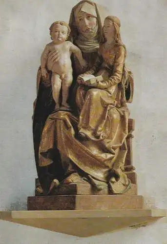 8712 VOLKACH, Wallfahrtskirche St. Maria im Weingarten, Anna selbdritt.