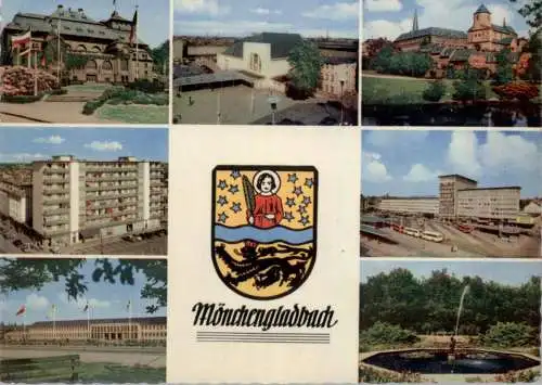 4050 MÖNCHENGLADBACH, Mehrbild-AK, Stadtwappen, 1961