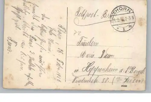 WESTPREUSSEN - THORN / TORUN, Weichselfähre, Frachtschiff, 1916, Druckstelle