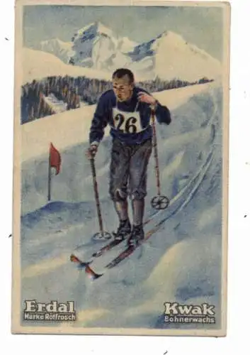 OLYMPIA 1928 SANKT MORITZ - Johan Grüttumsbraaten Norwegen 18 km Langlauf, Erdal Sammelbild / Cinderella