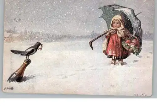 KINDER - "Mercy Winter", Künstler Wally Fialkowska, Tuck - Oilette