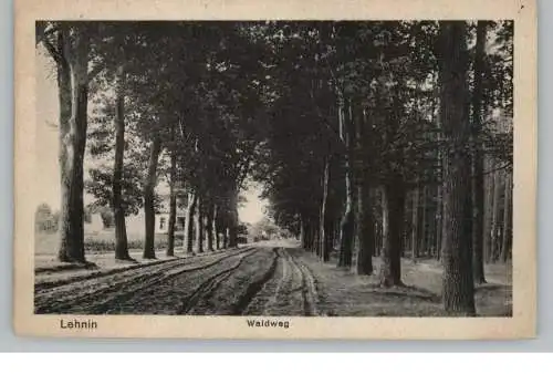0-1804 LEHNIN, Waldweg, 1922