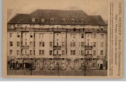 1000 BERLIN - CHARLOTTENBURG, Hotel Hessler