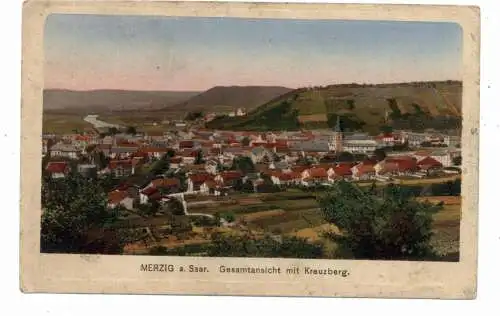 6640 MERZIG, Gesamtansicht mit Kreuzberg, Verlag Haffner