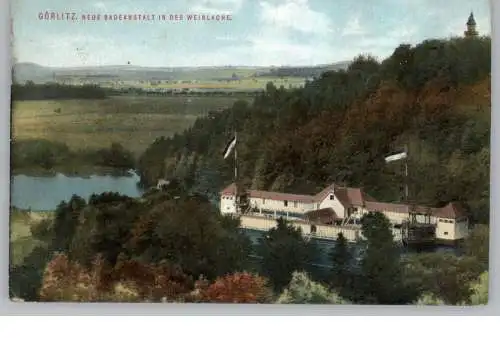 0-8900 GÖRLITZ, Neue Badeanstalt in der Weinlache, 1910