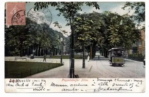 5300 BONN, Poppelsdorfer Alle, Strassenbahn - Linie 10, 1906