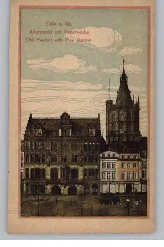 5000 KÖLN, Feuerwache am Altermarkt, Rathaus, Druckstelle