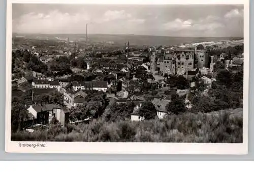 5190 STOLBERG, Blick über den Ort, 1953