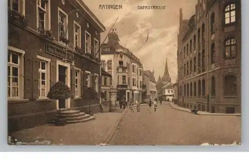 4030 RATINGEN, Hotel Rheinischer Hof, Oberstrasse, 1910