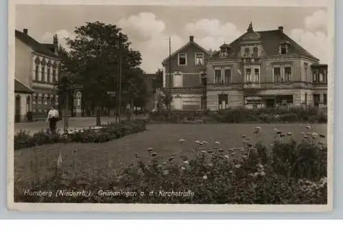 4100 DUISBURG - HOMBERG, Kirchstrasse, Grünanlegen, 1935