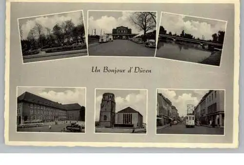 5160 DÜREN, Un Bonjour d' Düren, 1955