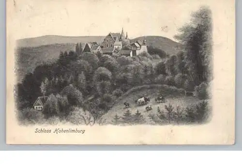 5800 HAGEN - HOHENLIMBURG, Schloß Hohenlimburg und Umgebung, Künstler-Karte, 1907